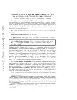 Embrace rejection: Kernel matrix approximation by accelerated randomly pivoted Cholesky