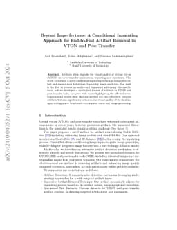 Beyond Imperfections: A Conditional Inpainting Approach for End-to-End Artifact Removal in VTON and Pose Transfer