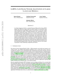 LoRTA: Low Rank Tensor Adaptation of Large Language Models