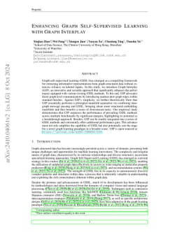Enhancing Graph Self-Supervised Learning with Graph Interplay
