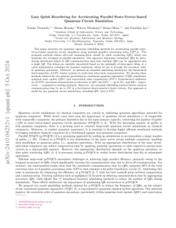 Lazy Qubit Reordering for Accelerating Parallel State-Vector-based
  Quantum Circuit Simulation