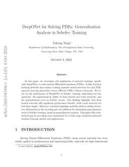 DeepONet for Solving Nonlinear Partial Differential Equations with Physics-Informed Training
