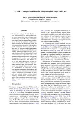 DAdEE: Unsupervised Domain Adaptation in Early Exit PLMs