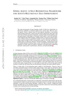 Gödel Agent: A Self-Referential Agent Framework for Recursive
  Self-Improvement