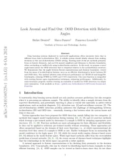 Look Around and Find Out: OOD Detection with Relative Angles