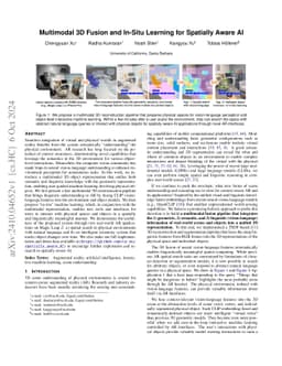 Multimodal 3D Fusion and In-Situ Learning for Spatially Aware AI