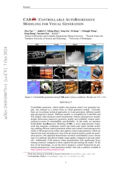 CAR: Controllable Autoregressive Modeling for Visual Generation