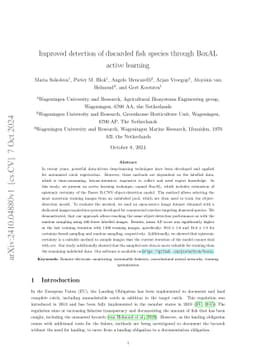 Improved detection of discarded fish species through BoxAL active
  learning