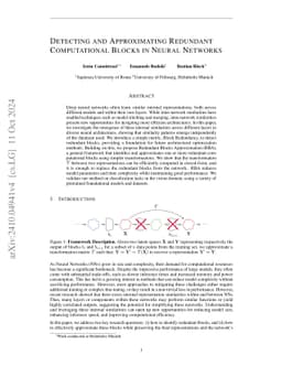 Detecting and Approximating Redundant Computational Blocks in Neural
  Networks