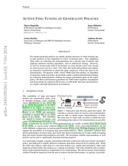 Active Fine-Tuning of Generalist Policies