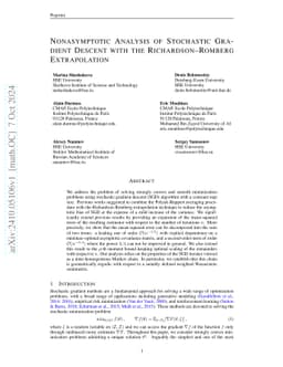 Nonasymptotic Analysis of Stochastic Gradient Descent with the Richardson-Romberg Extrapolation