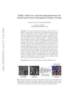 MARs: Multi-view Attention Regularizations for Patch-based Feature
  Recognition of Space Terrain
