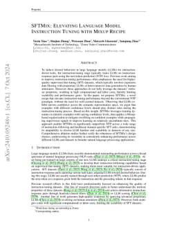 SFTMix: Elevating Language Model Instruction Tuning with Mixup Recipe