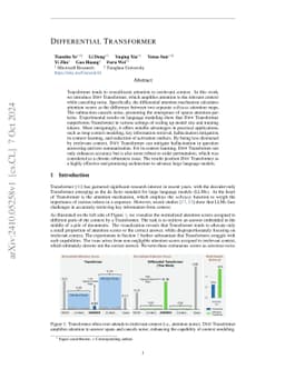 Differential Transformer