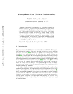 ConceptLens: from Pixels to Understanding