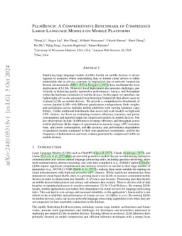 PalmBench: A Comprehensive Benchmark of Compressed Large Language Models on Mobile Platforms