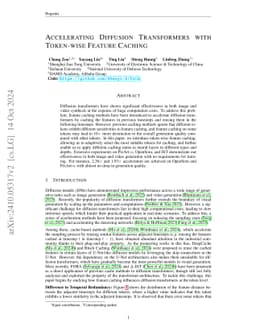 Accelerating Diffusion Transformers with Token-wise Feature Caching