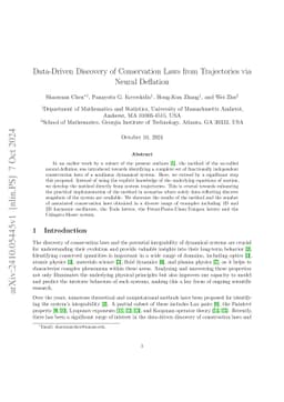 Data-Driven Discovery of Conservation Laws from Trajectories via Neural
  Deflation
