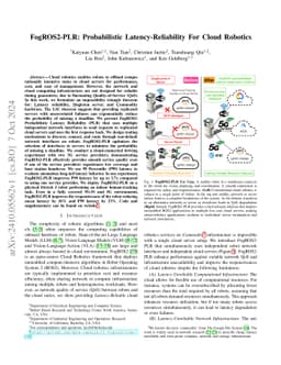 FogROS2-PLR: Probabilistic Latency-Reliability For Cloud Robotics