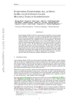 Everything Everywhere All at Once: LLMs can In-Context Learn Multiple
  Tasks in Superposition