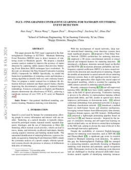 FGCL: Fine-grained Contrastive Learning For Mandarin Stuttering Event
  Detection