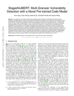 StagedVulBERT: Multi-Granular Vulnerability Detection with a Novel
  Pre-trained Code Model