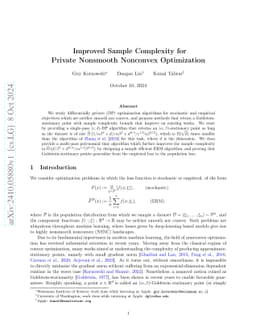 Improved Sample Complexity for Private Nonsmooth Nonconvex Optimization