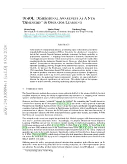 DimOL: Dimensional Awareness as A New 'Dimension' in Operator Learning