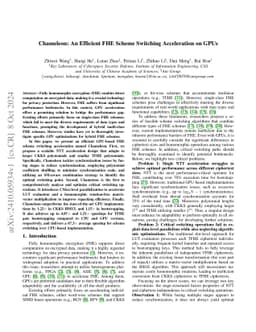 Chameleon: An Efficient FHE Scheme Switching Acceleration on GPUs