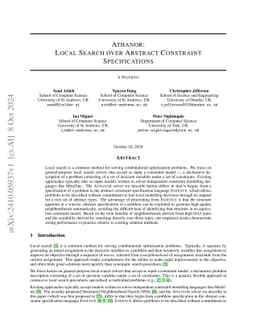 Athanor: Local Search over Abstract Constraint Specifications