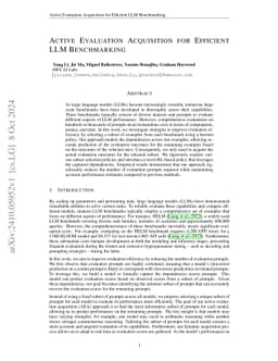 Active Evaluation Acquisition for Efficient LLM Benchmarking