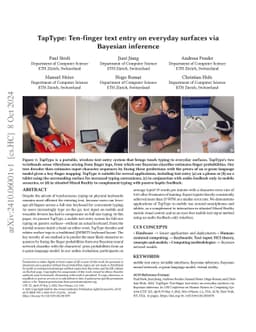 TapType: Ten-finger text entry on everyday surfaces via Bayesian
  inference