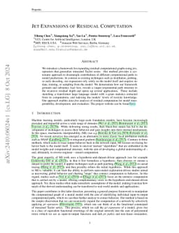 Jet Expansions of Residual Computation