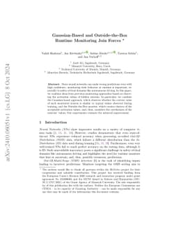 Gaussian-Based and Outside-the-Box Runtime Monitoring Join Forces
