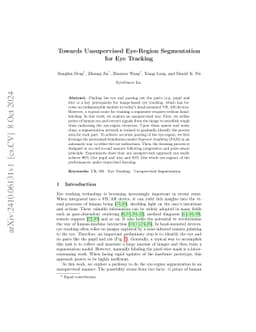 Towards Unsupervised Eye-Region Segmentation for Eye Tracking
