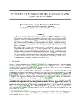 Estimating the Number of HTTP/3 Responses in QUIC Using Deep Learning