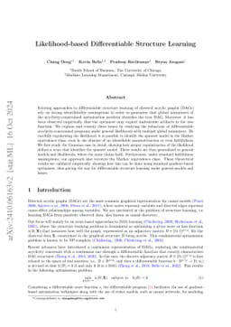 Markov Equivalence and Consistency in Differentiable Structure Learning