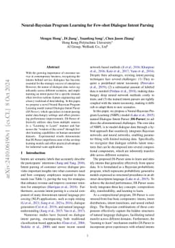 Neural-Bayesian Program Learning for Few-shot Dialogue Intent Parsing