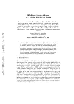Hibikino-Musashi@Home 2024 Team Description Paper