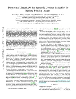 Prompting DirectSAM for Semantic Contour Extraction in Remote Sensing
  Images
