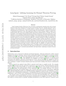LeanAgent: Lifelong Learning for Formal Theorem Proving