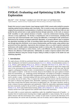 EVOLvE: Evaluating and Optimizing LLMs For Exploration
