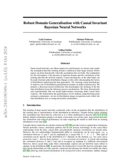 Robust Domain Generalisation with Causal Invariant Bayesian Neural
  Networks