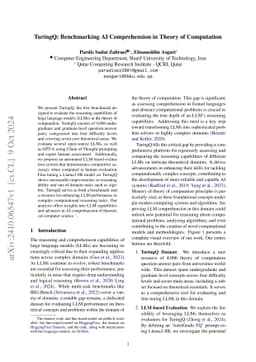 TuringQ: Benchmarking AI Comprehension in Theory of Computation