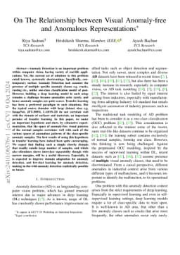 On The Relationship between Visual Anomaly-free and Anomalous
  Representations