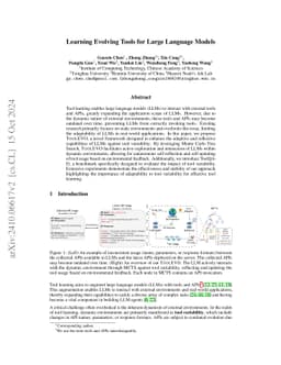 Learning Evolving Tools for Large Language Models