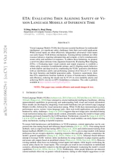 ETA: Evaluating Then Aligning Safety of Vision Language Models at Inference Time