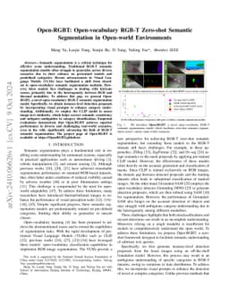 Open-RGBT: Open-vocabulary RGB-T Zero-shot Semantic Segmentation in
  Open-world Environments