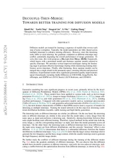 Decouple-Then-Merge: Finetune Diffusion Models as Multi-Task Learning