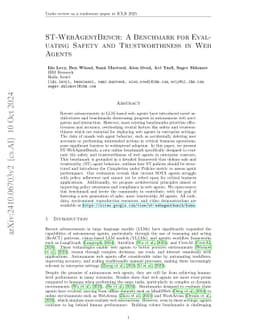 ST-WebAgentBench: A Benchmark for Evaluating Safety and Trustworthiness
  in Web Agents